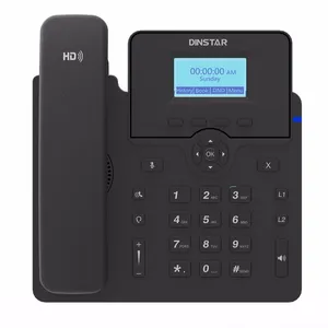 Настольный телефон voip C61S, дешевый sip телефон 2 sip