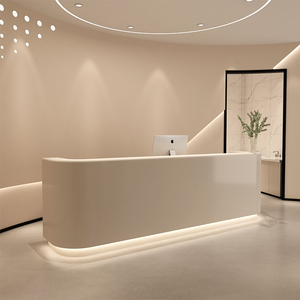 Bureau d'accueil simple et moderne pour entreprise, salon de beauté, hôtel, bureau d'accueil avec <span class=keywords><strong>peinture</strong></span> au four - Product Image 2