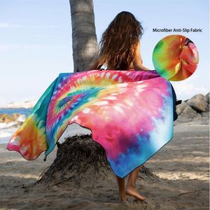 GRS Certified Recycled RPET Sand Free Beach <b>Towel</b> Sustainable Eco-Friendly Custom Design <b>Microfiber</b> <b>Towels</b> for Brands - Product Image 1