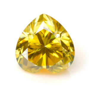 เพชรโมอิสซาไนต์สีน้ำเงินคุณภาพสูง Goldleaf พร้อมใบรับรอง GRA ระดับ VVS ขนาด 3 มม. ถึง 10 มม. รูปทรงหัวใจ - Product Image 3