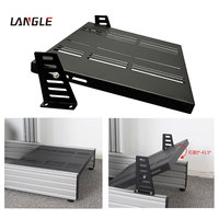 Plaque de support de pédale de simulateur de course Sim Racing Game Competition Next Leveling Lite Simulator Cadre en aluminium