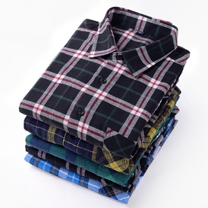 Mejor venta <span class=keywords><strong>barato</strong></span> patrón Fancy <span class=keywords><strong>Plaid</strong></span> camisas de algodón para hombres venta al por mayor de camisa de manga larga - Product Image 1