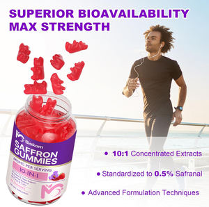 Integratori di Zafferano in Caramelle Gommose con Magnesio, Rodiola Rosea, Ashwagandha, L-Teanina, Erba di San Giovanni, Vitamine D3 e B6 per le Emozioni - Product Image 5