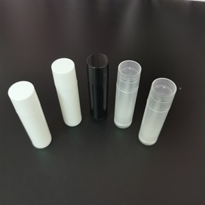 Lipstick <b>Tube</b> <b>Plastic</b> 5g White Black Transparent Cosmetic Packaging DIY Lip Balm Container - Product Image 1
