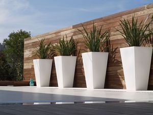 Jardinières carrées en fibre de verre modernes, légères, écologiques, durables, pour la décoration de <span class=keywords><strong>jardin</strong></span>, utilisation extérieure et domestique, capacité 8L, pour la culture. - Product Image 6