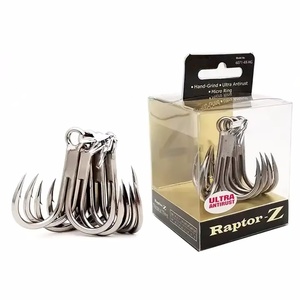 OEM Haute Qualité 6071-4X-HG 4 #   Hameçon de pêche en eau salée -5/0, antirouille, hameçon d'ancrage, hameçon <span class=keywords><strong>triple</strong></span> pour la pêche en <span class=keywords><strong>mer</strong></span> - Product Image 4