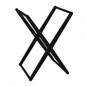 Agape X Toallero de piso de acero y bambú moderno de lujo con calentador Estante simple y doble para baño u hotel - Product Image 1