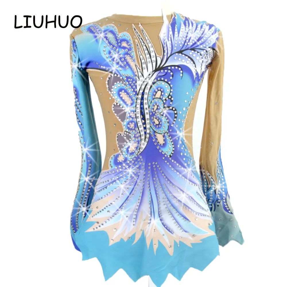 LIUHUO sıcak satış jimnastik mayoları şekil bale dans elbiseleri tutuş kızlar yetişkin için