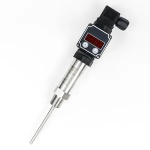 DC 24V công nghiệp dẫn nhiệt độ Transmitter cảm biến sâu 50mm <span class=keywords><strong>PT100</strong></span> chèn 0-500c phạm vi 4-20mA 0-10V RS485 giao diện ODM - Product Image 1