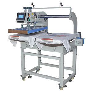 Heating Plate Price Automatic 16X24 Pneumatic Double Tshirt <strong>Heat</strong> Press Machine <strong>Transfer</strong> Sublimation Clothes Printing - Product Image 1