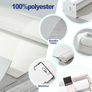 ชุดผ้าม่านหน้าต่างไฟฟ้าอัจฉริยะ WIFI สองชั้นสำหรับห้องนอนชุดควบคุมระยะไกล - Product Image 5