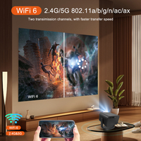 Proyector Inteligente P20 Android 14 4K 2GB 32GB, Full HD 1080P 500ANSI, Enfoque Automático, WiFi 6 5G, BT5.4, Cine en Casa, Video, Exterior