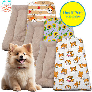 COLLABOR, cama cálida multifuncional personalizada para perros, venta al por mayor, cama acrílica de alta calidad para perros, cama de franela lavable de lujo con estampado para perros de interior - Product Image 1