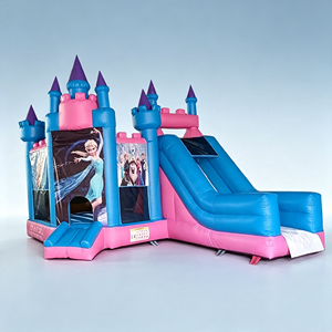 Castillo Inflable de PVC de 0.55mm con Tobogán, Certificado CE EN14960, Casa de Brinco Inflable para Parques Infantiles Comerciales - Product Image 1