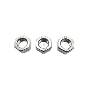 Factory Wholesale DIN934 ISO4032 BS1083 Stainless Steel Hex Screw Nut Fastener SS304 316 A2 A4 BSW Outer Hex Nut Nut