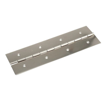Charnières de piano robustes NINE SUNS en acier inoxydable avec trous, idéales pour les meubles en bois, les armoires et les portes