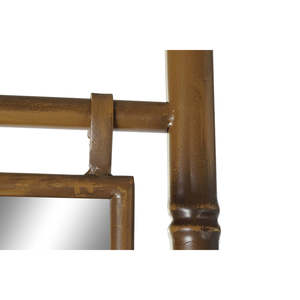 Toallero metálico con espejo, 55x3x190 cm, escalera color mostaza - Product Image 3