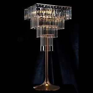 Cổ điển cao cấp sang trọng Acrylic Pha lê điều khiển từ xa cây hình dạng đám cưới Bảng trung tâm Led trang trí chiếu sáng - Product Image 1