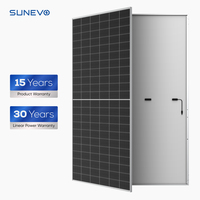 Sunevo Panel surya baru, Panel wajah Pv monokristalin 610W 620W 630W gudang Eu