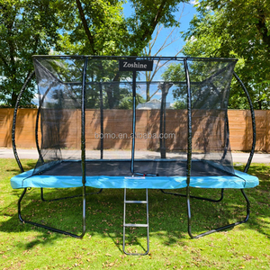 Zoshine Trampoline rectangulaire 8x14 pieds en promotion <span class=keywords><strong>pour</strong></span> usage extérieur avec filet de sécurité et échelle <span class=keywords><strong>pour</strong></span> enfants et adultes - Product Image 1