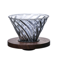 Ensemble de cafetière à filtre en verre transparent résistant à la chaleur, luxe, écologique, filtre rose de qualité alimentaire, pot à partager en diamant, tasse à thé