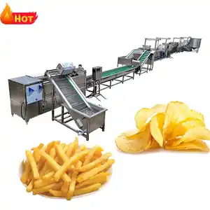 Macchina per patatine fritte con patate surgelate con bastoncini di patate diretti in fabbrica automatica