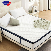 Matelas hôtelier compressé sous vide en boîte, tailles Twin, Simple, King Size, avec ressorts ensachés et mousse à mémoire de forme en gel
