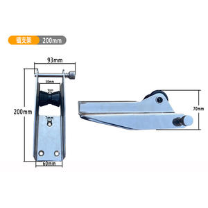 Rouleaux d'ancrage et supports en acier inoxydable 316, accessoires pour yachts, bateaux rapides, bateaux de pêche, voiliers - Product Image 2