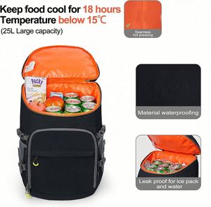 Waterproof 30 Cans Lightweight Insulated <b>Backpack</b> Cooler Leak Proof Soft Cooler Bag Custom Logo Brand for Beach Travel Camping - Product Image 5