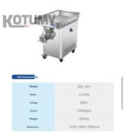 Hachoir à viande électrique industriel commercial robuste pour usage intensif