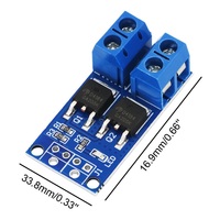 Module SMD de régulation de vitesse de moteur à double MOSFET haute puissance 400W, 5V-36V, 15A-30A, avec commande PWM et interrupteur de déclenchement
