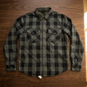 <b>Men's</b> Plus Size Summer Casual Flannel <b>Shirt</b> Long Sleeve Plaid Button-Up with Chest Pockets Woven - Product Image 3