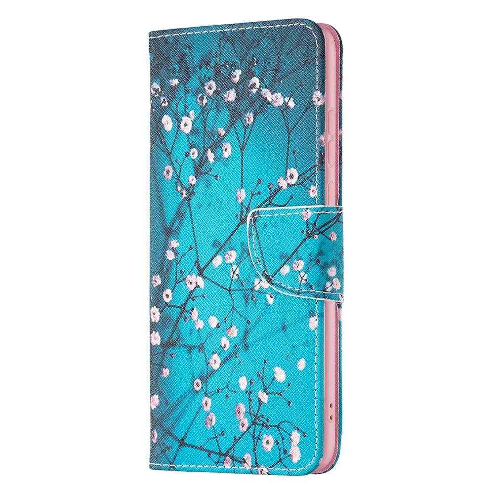 Blossom Flower wallet case cover for Samsung Galaxy A73 5G, For Galaxy A53/A54/A33 5G Butterfly PU Flip case pouch