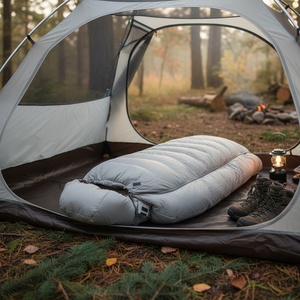 Sac de couchage ultra chaud en nylon ultraléger pour adultes, style momie, quatre saisons, pour conditions de camping froides et enneigées - Product Image 5