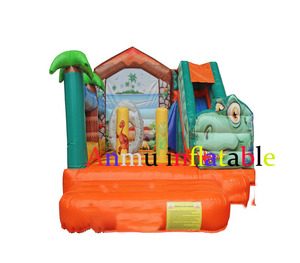 Combo Inflable con Tobogán para Niños, Brincolín Inflable para Exteriores, Castillo Inflable para Alquiler en Fiestas, Trampolín Inflable con Tobogán de <span class=keywords><strong>Dinosaurio</strong></span> - Product Image 3