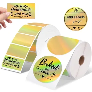 Etiquetas Adhesivas Personalizadas de 500 Piezas M110/M220, Resistentes al Agua, Acrílicas, Térmicas, Azules, para Sellado Láser, Papel de Impresión Activado por Agua, para Sobres - Product Image 4
