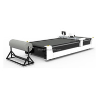 Machine de découpe CNC à couteau oscillant, contrôlée par PLC, pour tissus non tissés, textiles, éponges et mousse