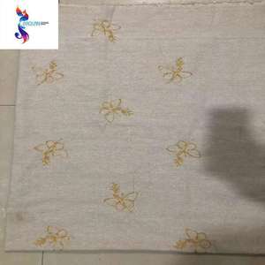 Stile di moda tessuto ricamato lino tessuto all'ingrosso poliestere tessuto ricamato Stocklot tessuto <span class=keywords><strong>Tc</strong></span> - Product Image 4