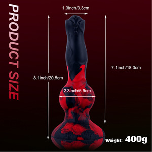 Dildo réaliste en silicone liquide en forme de chien avec fonction de pulvérisation d'eau, jouets sexuels pour femmes, couples, produits pour adultes - Product Image 3
