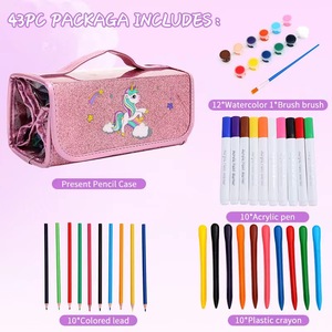 Juegos <span class=keywords><strong>de</strong></span> marcadores lavables Unicorn Kids Art Coloring Painting Markers Crayon Juegos <span class=keywords><strong>de</strong></span> lápices <span class=keywords><strong>de</strong></span> colores - Product Image 6