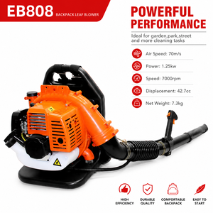 Soffiatore Industriale a Benzina EB808 con Design Leggero e Facile da Trasportare, Attrezzatura a Doppia Spalla per Lavori Stradali - Product Image 1