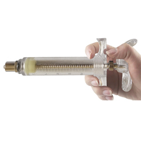 Prix usine 20ML Seringue en plastique vétérinaire pour animaux TPX Caractéristique de sécurité réglable jetable et réutilisable