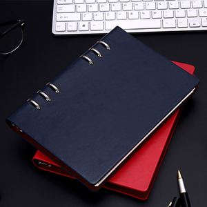 Factory Direct Sales Gift A5 Loose-Leaf Notebook Set Business Creative Stationery Supplies Pu Imitation Leather <b>Notepad</b> Logo - Product Image 4