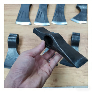 Testa di Ascia Nee Man Senza Manico, Ascia Artigianale in Acciaio al Carbonio, Tomahawk da Campeggio Stile Vichingo, Testa di Accetta Forgiata - Product Image 1