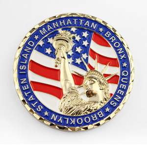 Customized Professional Good Price Of Custom Golf Coins Zinc Alloy Challenge Coin <strong>Metropolitan</strong> - Product Image 6