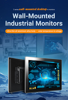 Monitor Industrial Táctil de 22 Pulgadas 4K con Pantalla LED IPS, Brillo de 300cd/m², 1000 Nits, Montaje en Panel, con HDMI, VGA y USB