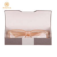Étui de rangement portable en PU à motif uni pour lunettes de soleil, personnalisé, haut de gamme, léger, imprimé, pour la vente en gros