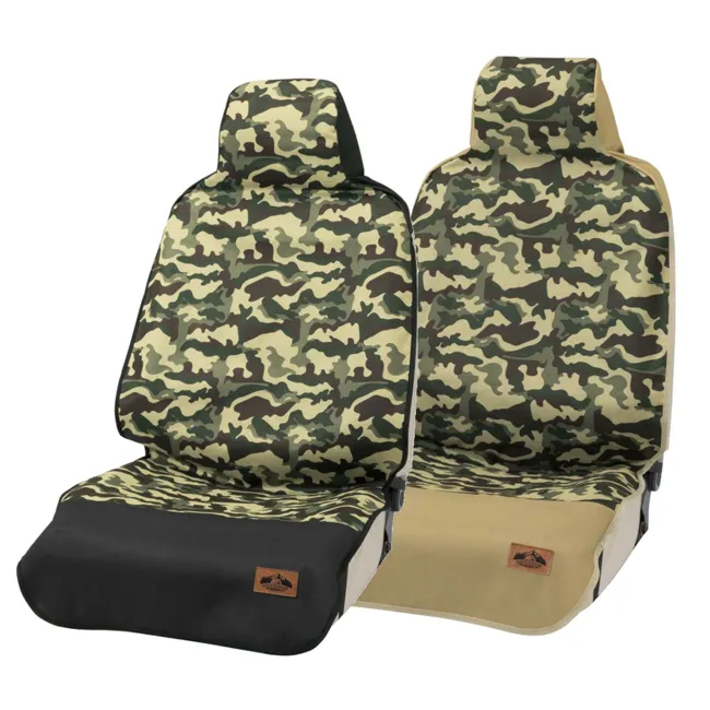 Factory price car supplies camouflage waterproof van truck canvas seat cover for prevents water and dirt