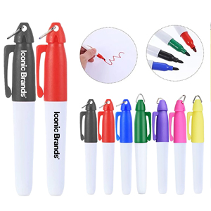 Custom Mini Marker Pen Keychain Pocket Size Color Permanent Marker for Golf Ball Line <b>Drawing</b> Promotional <b>Office</b> School Use - Product Image 1