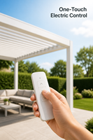Pergola rétractable en tissu pour extérieur, auvent électrique imperméable, protection UV, structure d'ombrage pour jardin et patio